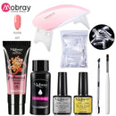 Mobray UV Poly Nail Gel Extension Nail Kit All For Manicure Set Acrylic Solution UV/LED Building Gel Polish For Nail Art Design