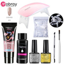 Mobray UV Poly Nail Gel Extension Nail Kit All For Manicure Set Acrylic Solution UV/LED Building Gel Polish For Nail Art Design