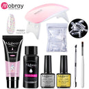 Mobray UV Poly Nail Gel Extension Nail Kit All For Manicure Set Acrylic Solution UV/LED Building Gel Polish For Nail Art Design