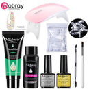 Mobray UV Poly Nail Gel Extension Nail Kit All For Manicure Set Acrylic Solution UV/LED Building Gel Polish For Nail Art Design