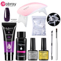 Mobray UV Poly Nail Gel Extension Nail Kit All For Manicure Set Acrylic Solution UV/LED Building Gel Polish For Nail Art Design