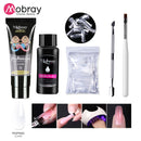 Mobray UV Poly Nail Gel Extension Nail Kit All For Manicure Set Acrylic Solution UV/LED Building Gel Polish For Nail Art Design