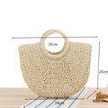 Gusure Woven Rattan Bag Round Straw Shoulder Bag Small Beach HandBags Women Summer Hollow Handmade Messenger Crossbody Bags