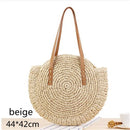 Gusure Woven Rattan Bag Round Straw Shoulder Bag Small Beach HandBags Women Summer Hollow Handmade Messenger Crossbody Bags