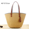 Gusure Woven Rattan Bag Round Straw Shoulder Bag Small Beach HandBags Women Summer Hollow Handmade Messenger Crossbody Bags
