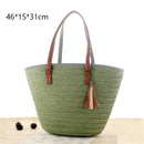 Gusure Woven Rattan Bag Round Straw Shoulder Bag Small Beach HandBags Women Summer Hollow Handmade Messenger Crossbody Bags