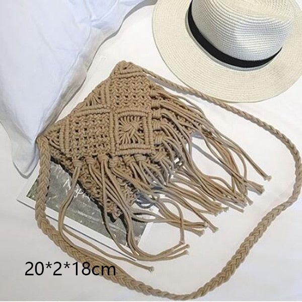 Gusure Woven Rattan Bag Round Straw Shoulder Bag Small Beach HandBags Women Summer Hollow Handmade Messenger Crossbody Bags