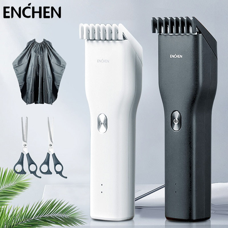 ENCHEN Boost Men's Hair Clippers Barber Profesional Kit Ceramic Cutter Two Speed Cordless Electric Hair Trimmer For Men Chidren
