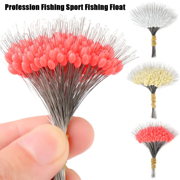 300Pcs silicon Space Bean Profession Fishing Float Resistance Anti-Strand Fish Line fishing gear Connector Stopper 0.8/1.5/2.5#