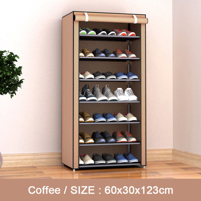 Nonwoven Fabric Simple Shoe cabinets Close to the Door Removable Shoe Rack Organizer Home Furniture Storage Cabinet Shoes Rack