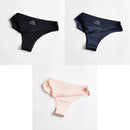 3pcs Women's Panties Underwear Thongs Sexy Lingerie Seamless Sports Female Tanga For Woman Ice Silk Seamless Panties For Women