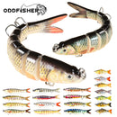Oddfisher 10/14cm Fishing Lure Jointed Sinking Wobbler For Pike Swimbait Crankbait Trout Bass Fishing Accessories Tackle Bait