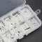 200Pcs/set M2 M2.5 M3 M4 Black/White Hex Nylon Standoff Spacer Column Flat Head Nylon Plastic Spacing Screws Nuts