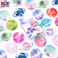 45Pcs/box Beautiful Scenery Stickers Cute Colorful Cloud Stickers Journal Diary Scrapbooking Stationery Decoration Stickers