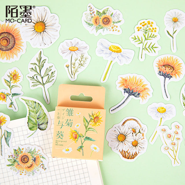 45Pcs/box Beautiful Scenery Stickers Cute Colorful Cloud Stickers Journal Diary Scrapbooking Stationery Decoration Stickers