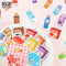 45Pcs/box Beautiful Scenery Stickers Cute Colorful Cloud Stickers Journal Diary Scrapbooking Stationery Decoration Stickers