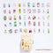 45Pcs/box Beautiful Scenery Stickers Cute Colorful Cloud Stickers Journal Diary Scrapbooking Stationery Decoration Stickers