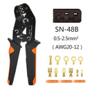 2.8/4.8/6.3mm Crimp Terminals Insulated Male and Female Wire Connector Electrical Wire Spade Connectors Insulated Sleeves Kit