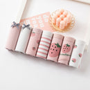 7PCS Panties for Women Girls Underwear Cotton Panties Cute Briefs Sexy Lingerie Cueca Calcinhas Underpant Female Plus Size Panty