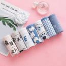7PCS Panties for Women Girls Underwear Cotton Panties Cute Briefs Sexy Lingerie Cueca Calcinhas Underpant Female Plus Size Panty