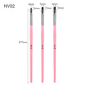 3pcs/Set Nail Art Line Painting Pen Slim 3D Tips Acrylic UV Gel Brushes Drawing Colorful Line Grid Design Nail Manicure Tools