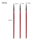 3pcs/Set Nail Art Line Painting Pen Slim 3D Tips Acrylic UV Gel Brushes Drawing Colorful Line Grid Design Nail Manicure Tools