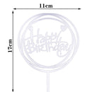 Happy Birthday Cake Topper Acrylic Letter Cake Toppers Party Supplies Happy Birthday Black Cake Decorations Boy 33 Designs