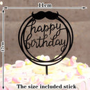 Happy Birthday Cake Topper Acrylic Letter Cake Toppers Party Supplies Happy Birthday Black Cake Decorations Boy 33 Designs