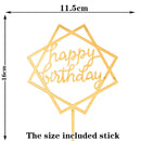 Happy Birthday Cake Topper Acrylic Letter Cake Toppers Party Supplies Happy Birthday Black Cake Decorations Boy 33 Designs