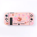 Minithink For Nintend Switch Case Cute Cartoon Full Cover Split Shell Joy-Con Controller Hard TPU Protector NS Accessories