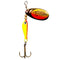 LUSHAZER Fishing spinner bait 9g spoon lure metal baits treble hook isca artificial fish wobbler feeder carp spinnerbait