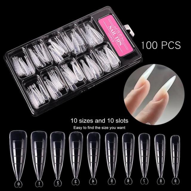 Quick Building Nail Mold Tips Nail Dual Forms Finger Extension Nail Art UV Extend Gel  Nail Extension Tool