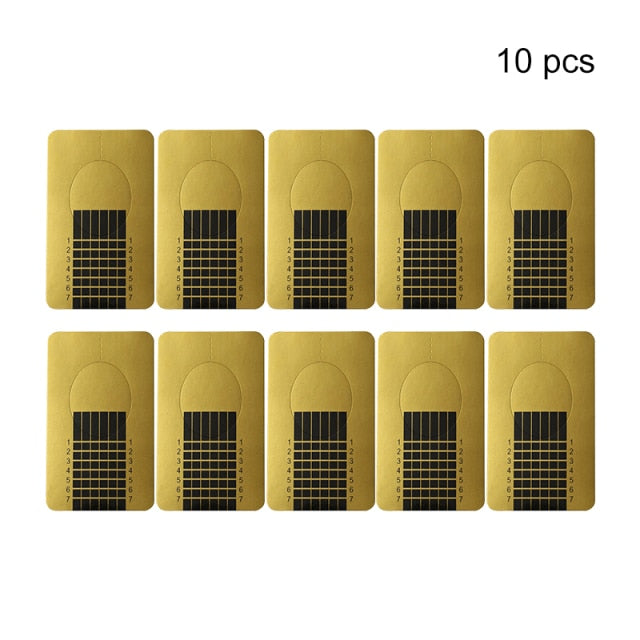 Quick Building Nail Mold Tips Nail Dual Forms Finger Extension Nail Art UV Extend Gel  Nail Extension Tool