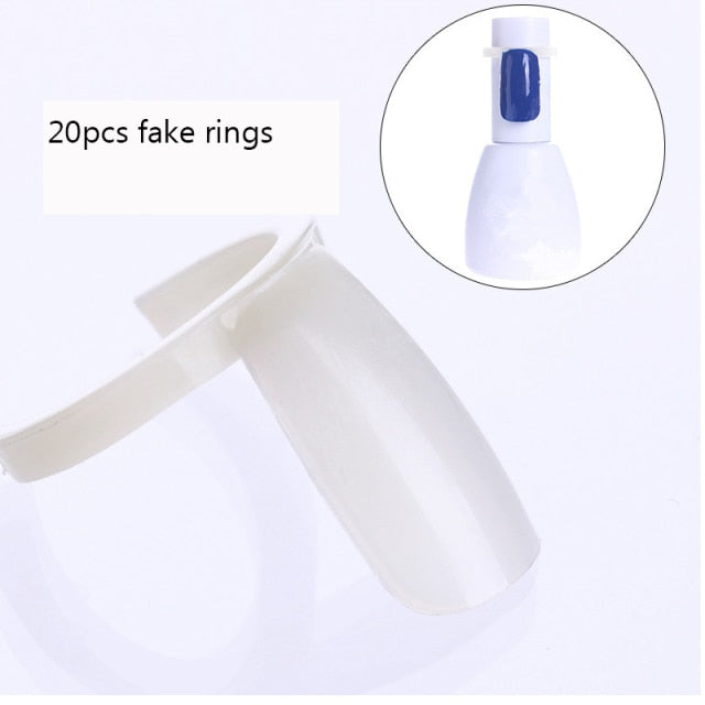 Quick Building Nail Mold Tips Nail Dual Forms Finger Extension Nail Art UV Extend Gel  Nail Extension Tool
