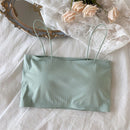 Women's Tube Top Invisible Bra Sexy Bandeau Strapless Top Underwear Streetwear Crop Top Seamless Bustier Sexy Lingerie Tops