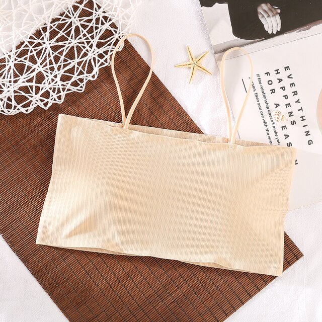 Women's Tube Top Invisible Bra Sexy Bandeau Strapless Top Underwear Streetwear Crop Top Seamless Bustier Sexy Lingerie Tops