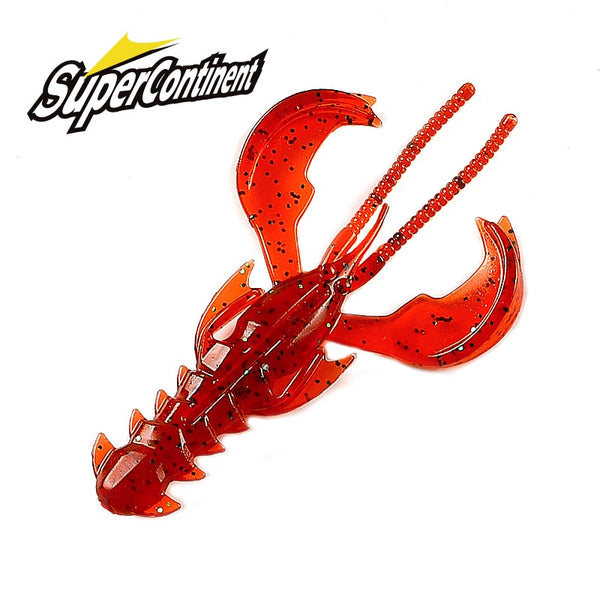 Supercontinent CRAZY 65mm/40mm Lobster Soft Plastic Lure Fishing Lures Attractive Shrimp odor salt Wobbler