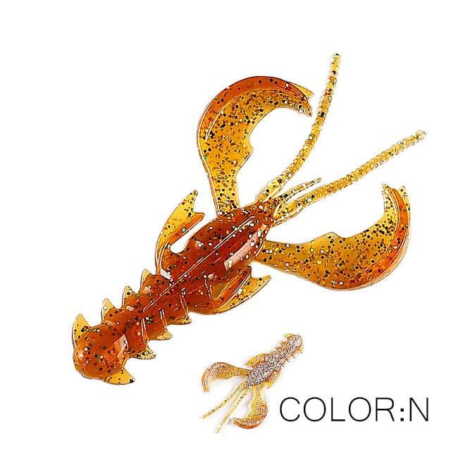 Supercontinent CRAZY 65mm/40mm Lobster Soft Plastic Lure Fishing Lures Attractive Shrimp odor salt Wobbler