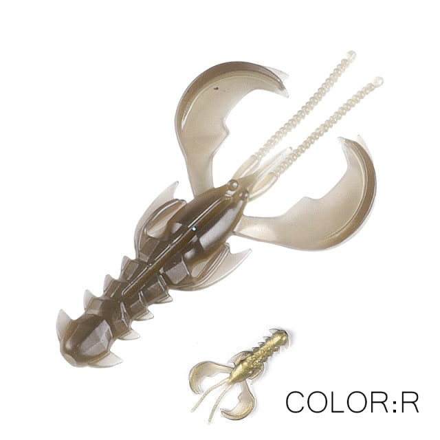 Supercontinent CRAZY 65mm/40mm Lobster Soft Plastic Lure Fishing Lures Attractive Shrimp odor salt Wobbler