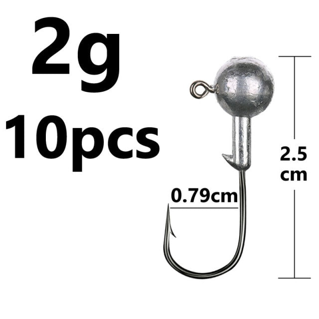1g 2g 3g 4g 5g 10g 20g 22g 25g 28g crank Jig head hook fishing hook head Jig lure hard bait soft worm jig hook for fishing