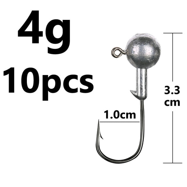 1g 2g 3g 4g 5g 10g 20g 22g 25g 28g crank Jig head hook fishing hook head Jig lure hard bait soft worm jig hook for fishing