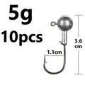 1g 2g 3g 4g 5g 10g 20g 22g 25g 28g crank Jig head hook fishing hook head Jig lure hard bait soft worm jig hook for fishing