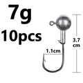 1g 2g 3g 4g 5g 10g 20g 22g 25g 28g crank Jig head hook fishing hook head Jig lure hard bait soft worm jig hook for fishing