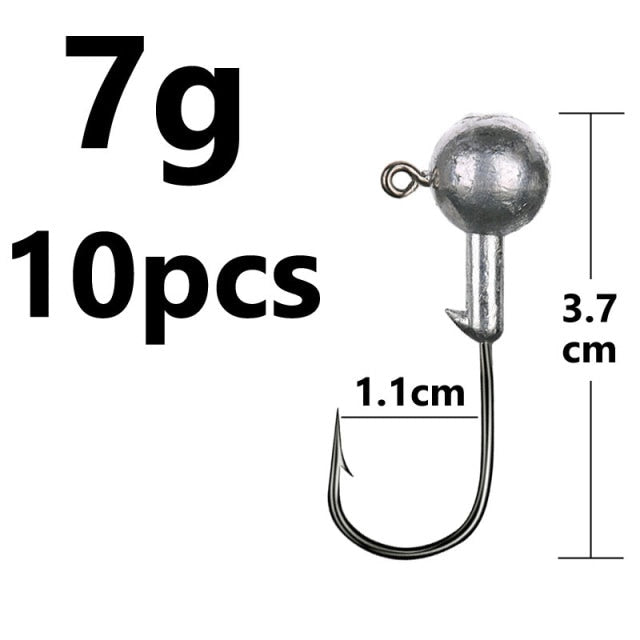 1g 2g 3g 4g 5g 10g 20g 22g 25g 28g crank Jig head hook fishing hook head Jig lure hard bait soft worm jig hook for fishing