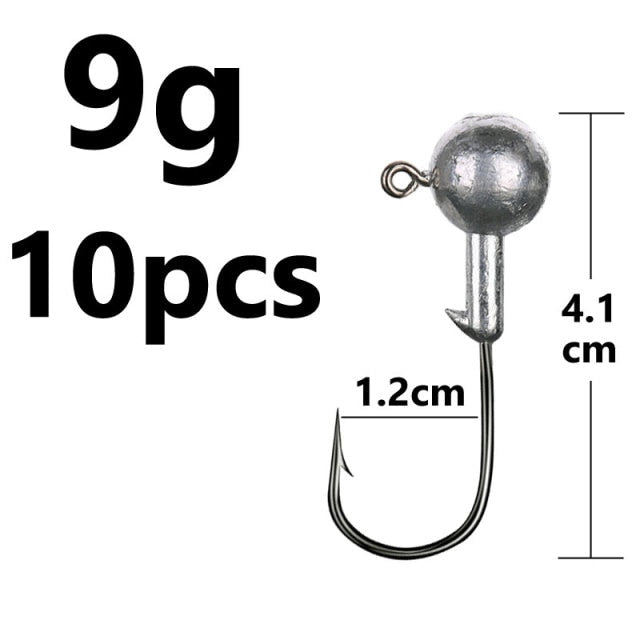 1g 2g 3g 4g 5g 10g 20g 22g 25g 28g crank Jig head hook fishing hook head Jig lure hard bait soft worm jig hook for fishing