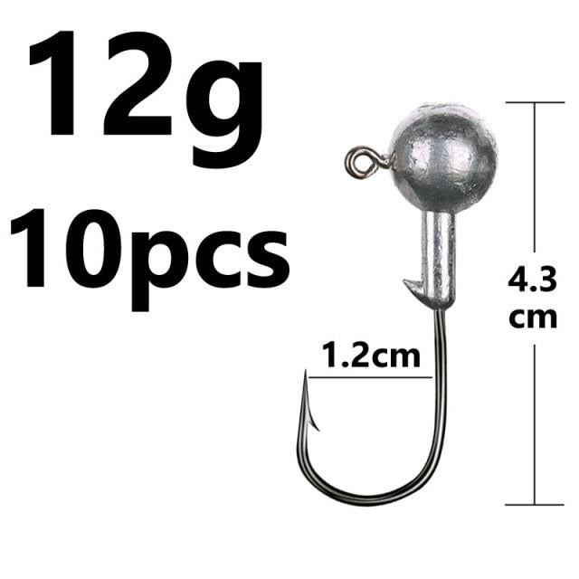 1g 2g 3g 4g 5g 10g 20g 22g 25g 28g crank Jig head hook fishing hook head Jig lure hard bait soft worm jig hook for fishing