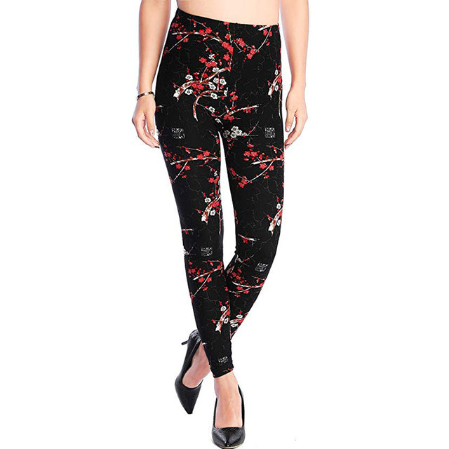 CHSDCSI Hot 2021 Print Flower Leggings Leggins Houndstooth Legins Plaid Thin Pant Fashion Stripe Women Aptitud Trousers