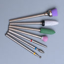7pcs Diamond Nail Drill Bit Set Rotery Milling Cutters Bits For Electric Pedicure Manicure Machine Nail Burr Tools Accessories