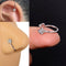 1 Pcs Piercing Nose Ring Expander Seamless Segment Ear Nose Hoops Gold Color Cz Tragus Cartilage Earrings Nostril Body Jewelry