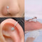 1 Pcs Piercing Nose Ring Expander Seamless Segment Ear Nose Hoops Gold Color Cz Tragus Cartilage Earrings Nostril Body Jewelry